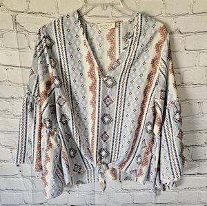 Lavender Field Bell Sleeve Top S